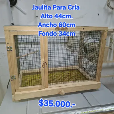 Jaula de madera para cría de aves - miniatura 1