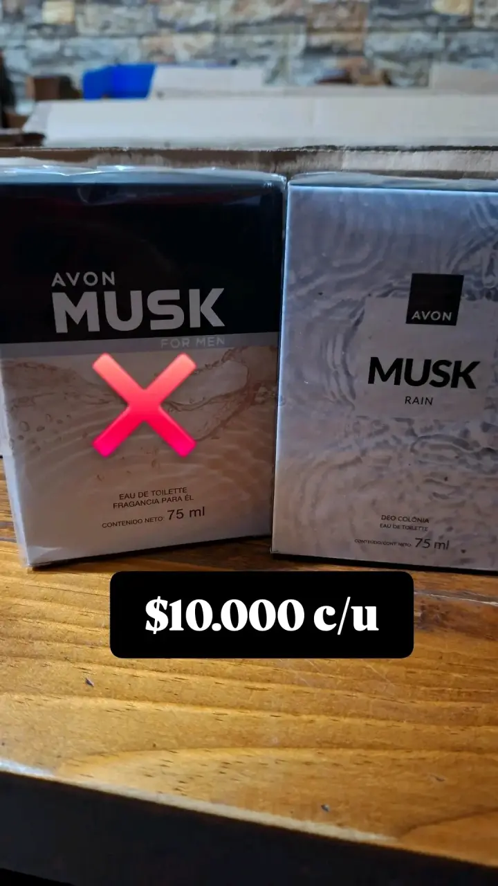 Colonia Avon Musk Rain 75 ml