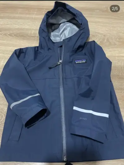 Chaqueta impermeable azul para niño Patagonia - miniatura 2