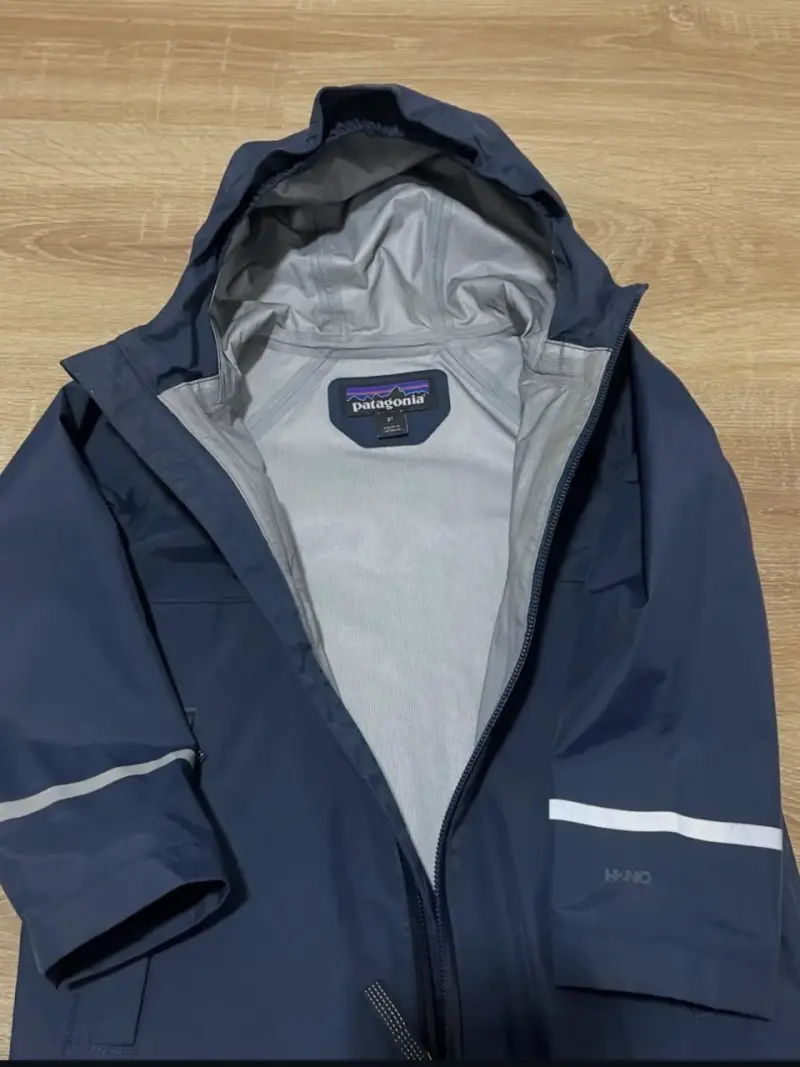 Chaqueta impermeable azul para niño Patagonia - 3