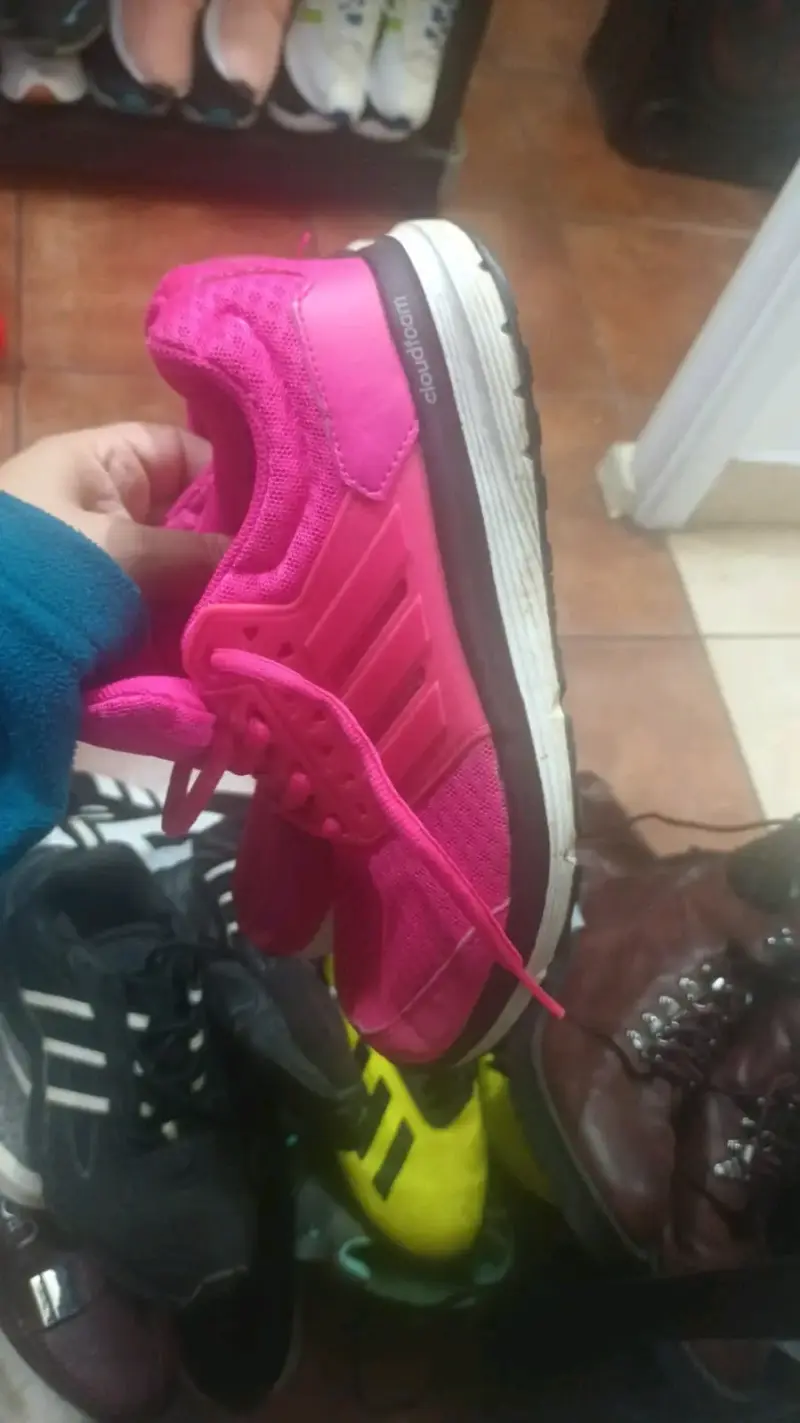 Zapatillas deportivas rosas Adidas Cloudfoam - 1