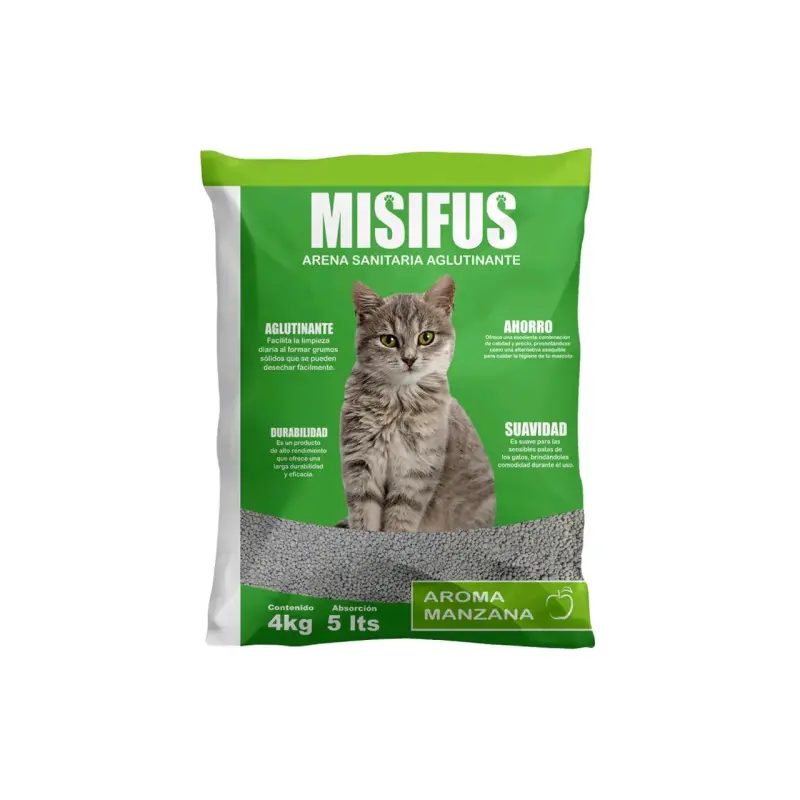 Arena Sanitaria Aglutinante Misifus 4kg - 3