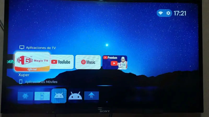 Decodificador de TV con control remoto y cables - 2