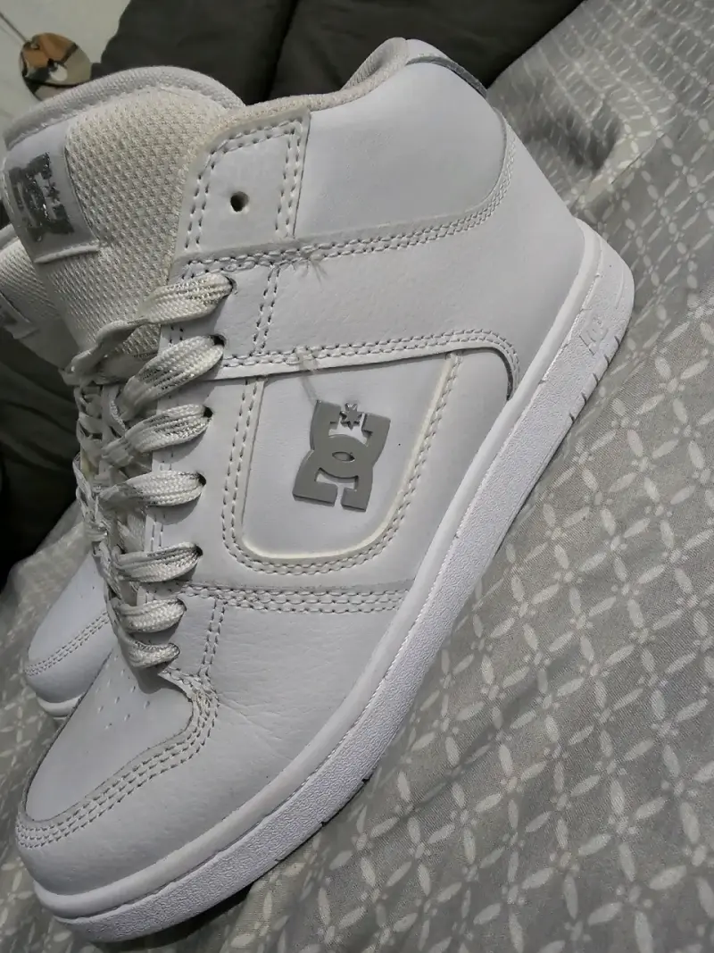 Zapatillas blancas DC Shoes de cuero - 4