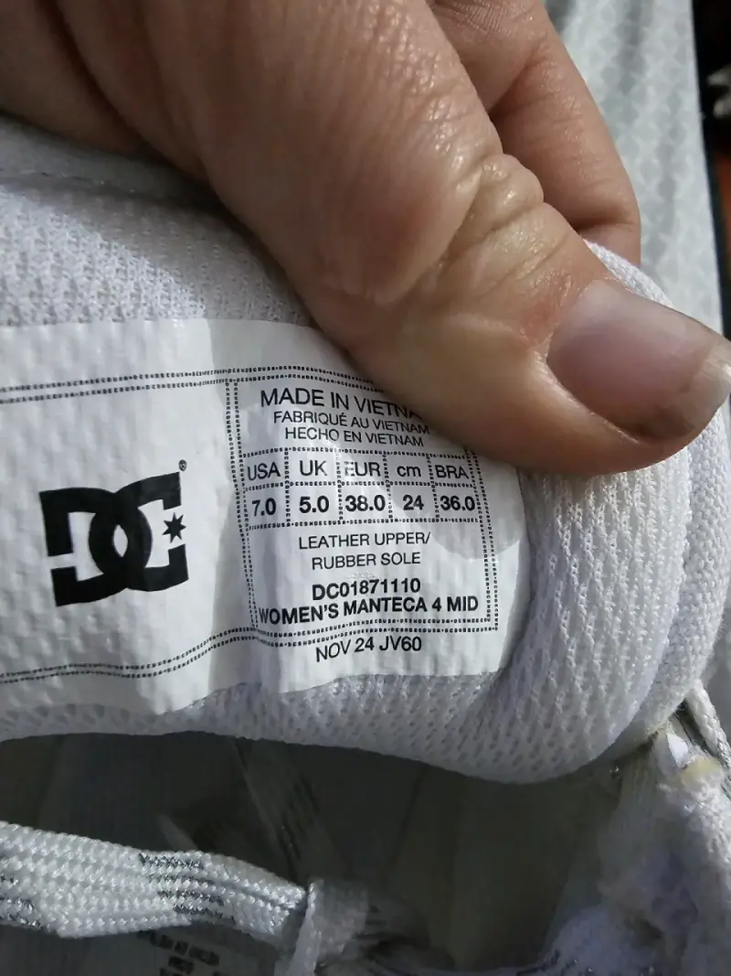 Zapatillas blancas DC Shoes de cuero - 5