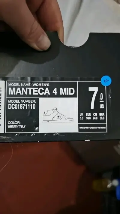 Zapatillas blancas DC Shoes de cuero - miniatura 6