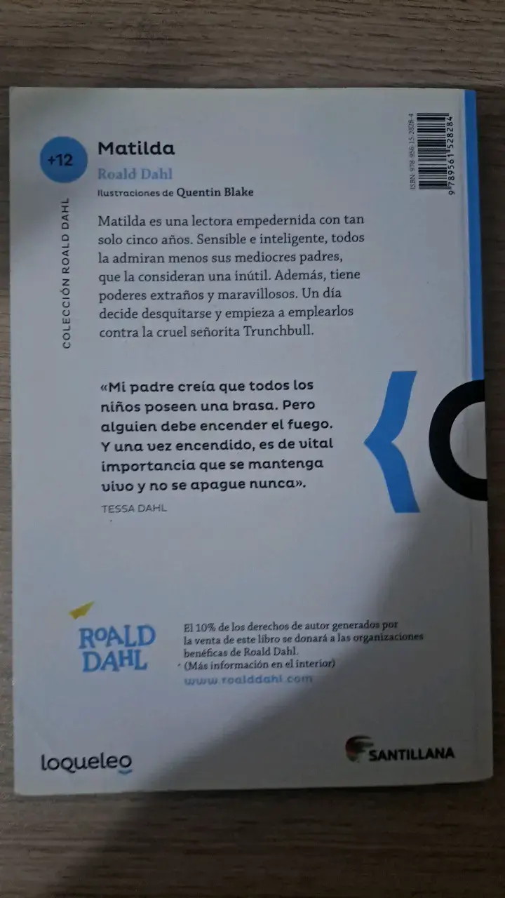 Libro Matilda de Roald Dahl con ilustraciones - 3