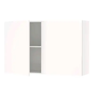 Mueble de almacenamiento blanco con puertas 120x75 - miniatura 5
