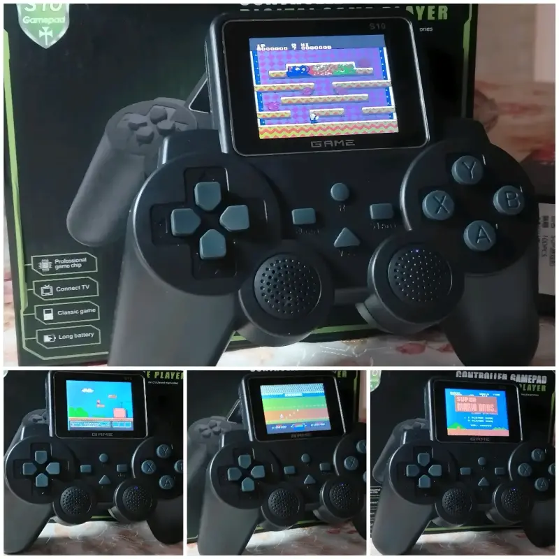 Consola portátil retro S10 con pantalla integrada