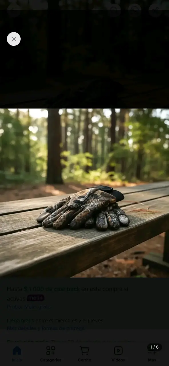 Guantes de camuflaje Realtree para caza - 4