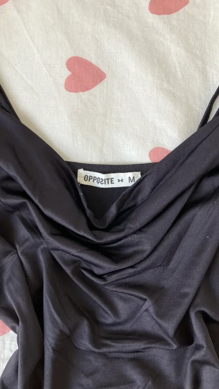 Vestido negro de tirantes Opposite talla M
