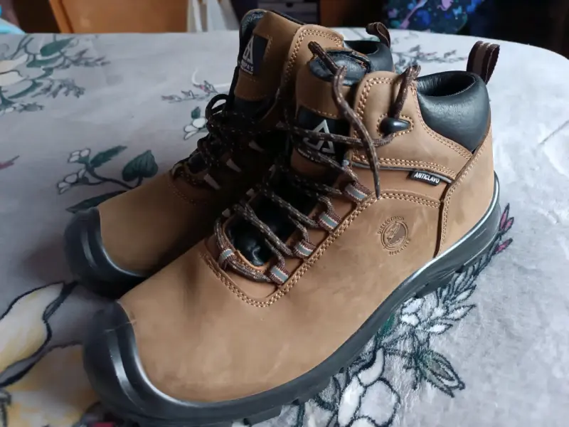 Botas de seguridad marrones con puntera de acero - 2