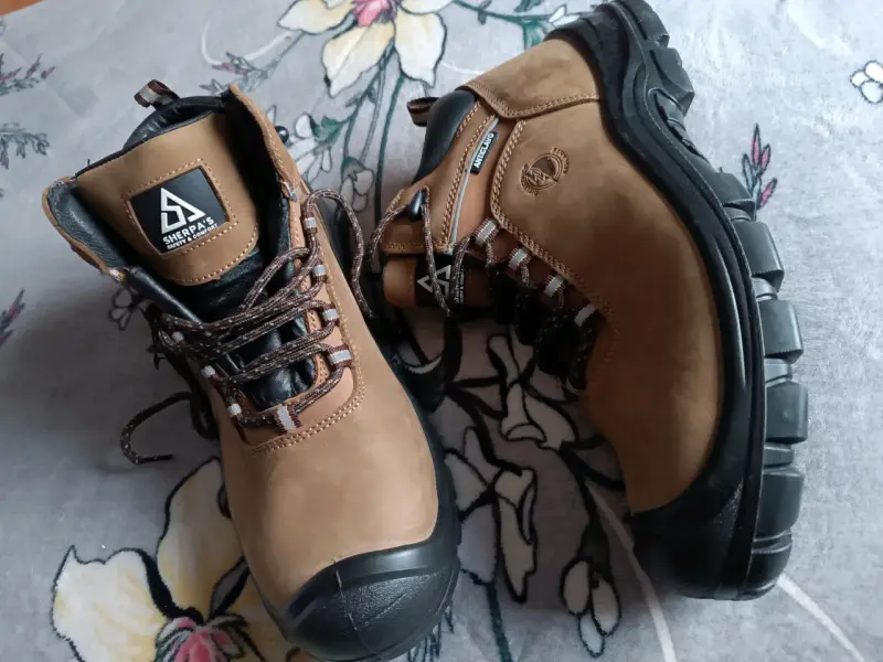 Botas de seguridad marrones con puntera de acero - 4