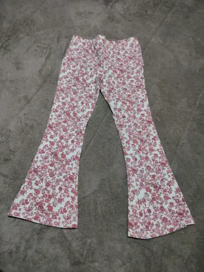 Pantalones acampanados con estampado floral - miniatura 1