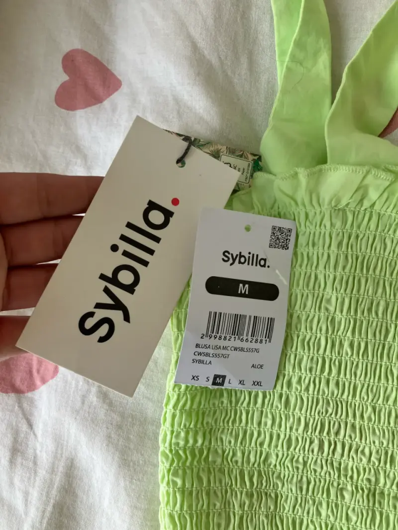 Top verde lima con tirantes Sybilla talla M - 2