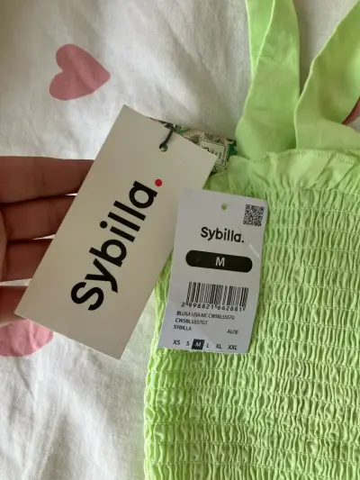 Top verde lima con tirantes Sybilla talla M - miniatura 2