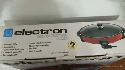 Sartén Eléctrico Electron BA-1254 1300W - miniatura 1