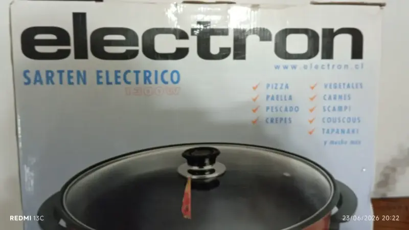 Sartén Eléctrico Electron BA-1254 1300W - 3