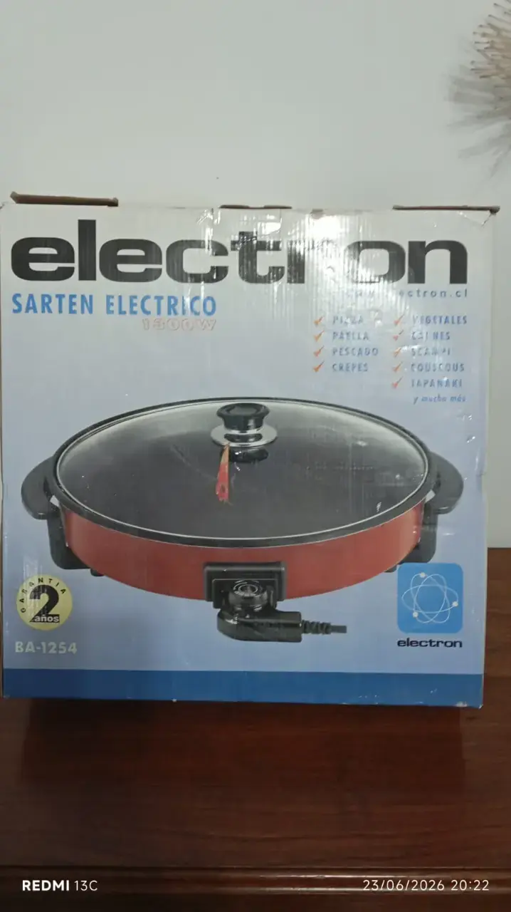 Sartén Eléctrico Electron BA-1254 1300W - 4