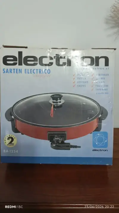 Sartén Eléctrico Electron BA-1254 1300W - miniatura 4