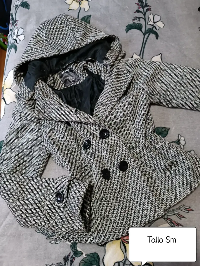 Abrigo con capucha para mujer talla S