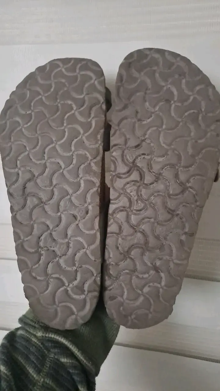 Sandalias Birkenstock de cuero marrón - 4