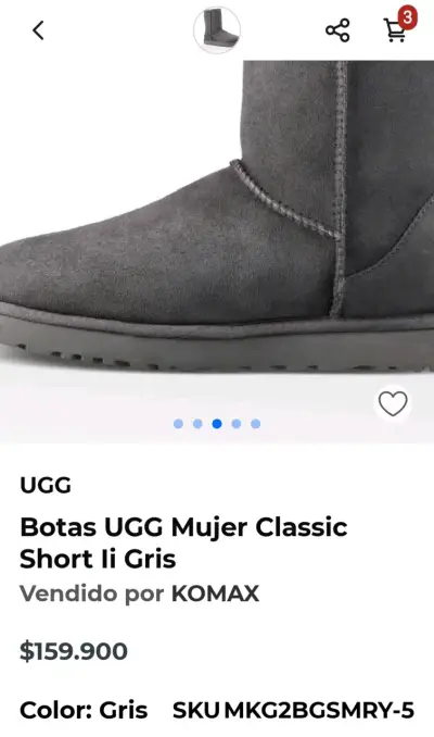 Botas de invierno negras con forro interior - miniatura 3