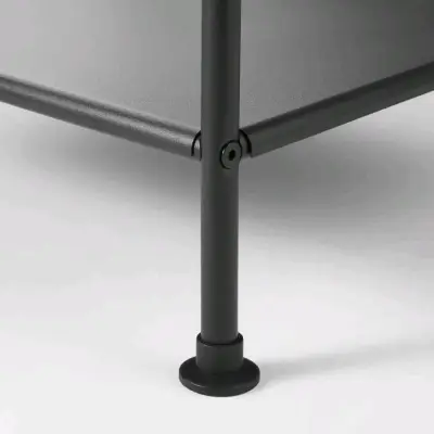 Estantería de metal negro de tres niveles - miniatura 6