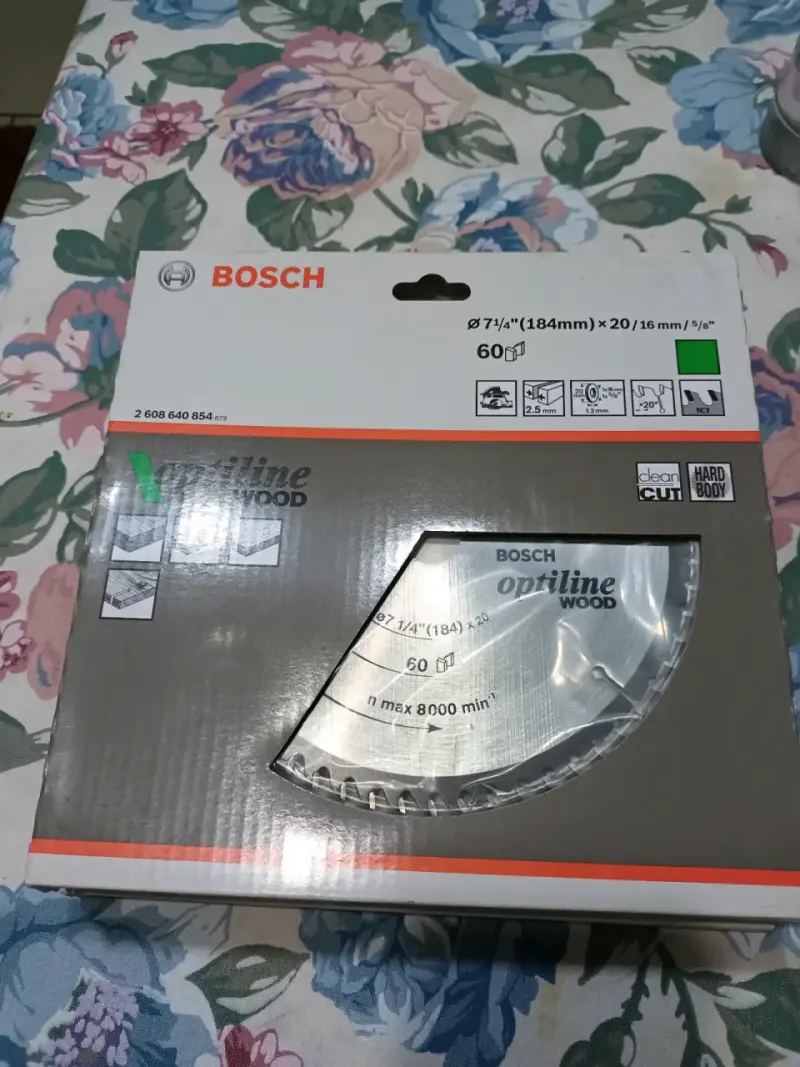 3 Discos de sierra Bosch Optiline 184mm 60 dientes - 2