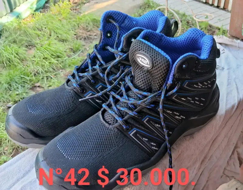 Zapatos de seguridad V-Flex negras y azules talla