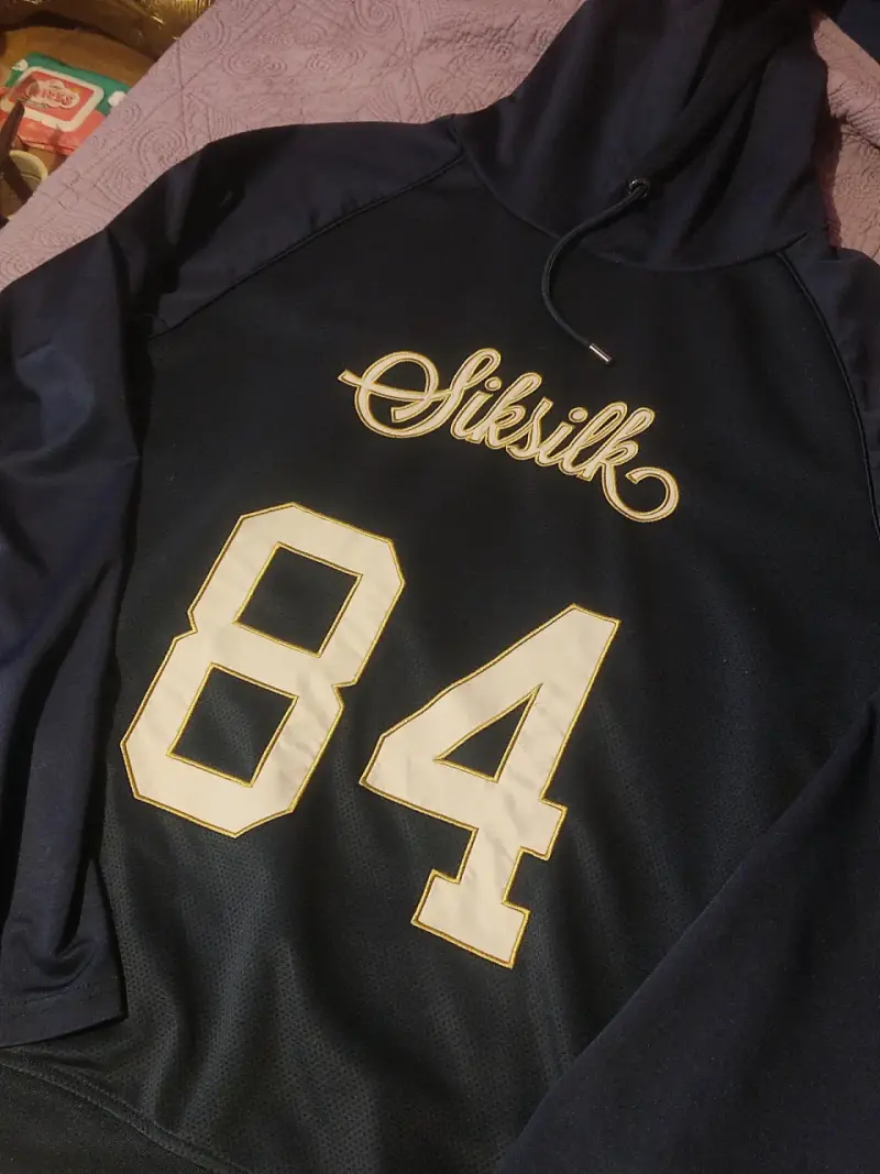 Polerón con capucha Siksilk azul oscuro número 84 - 1