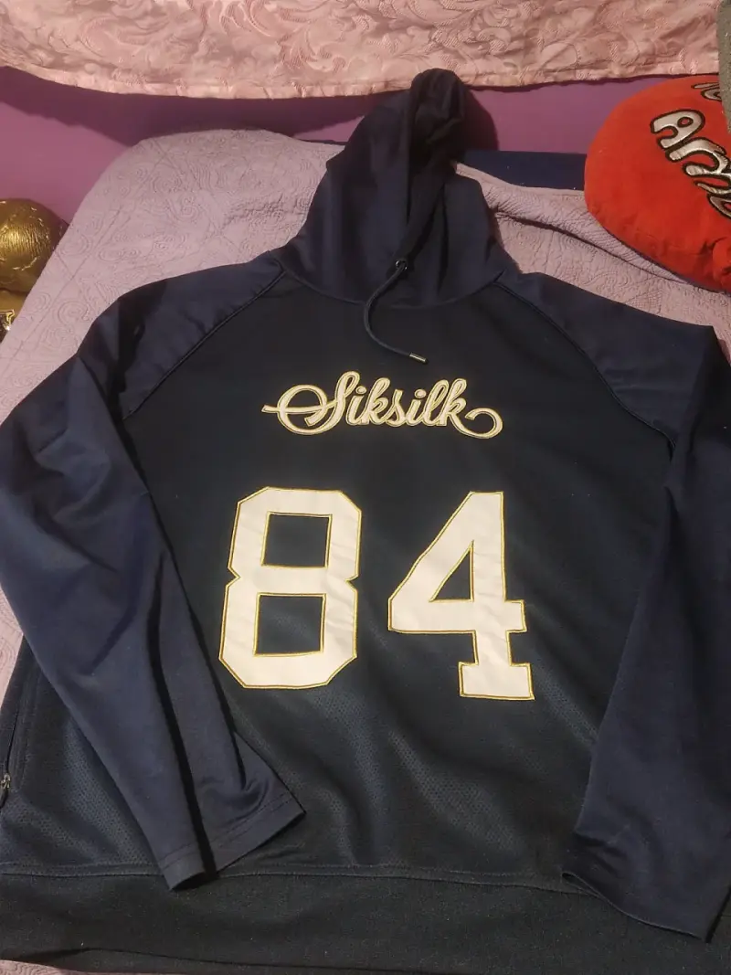 Polerón con capucha Siksilk azul oscuro número 84 - 3