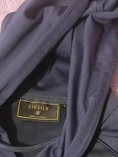 Polerón con capucha Siksilk azul oscuro número 84 - miniatura 4