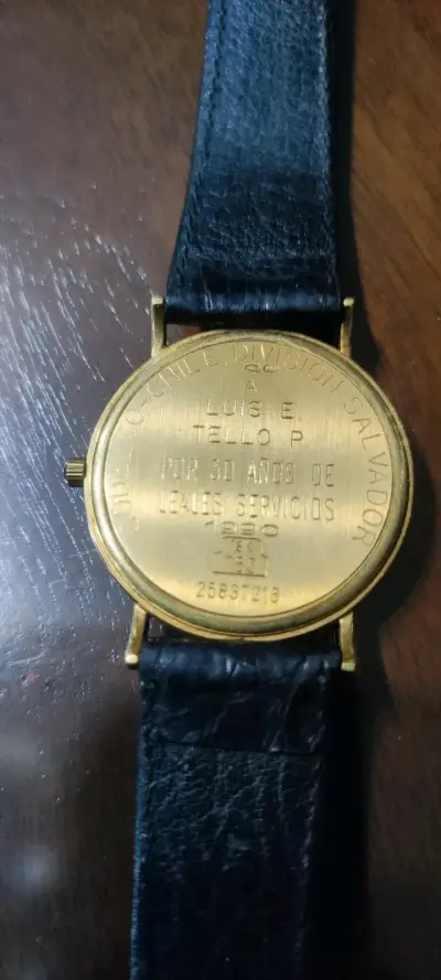 Reloj Longines clásico con correa de cuero - miniatura 3