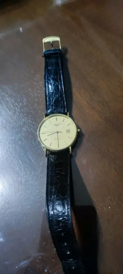 Reloj Longines clásico con correa de cuero - miniatura 4