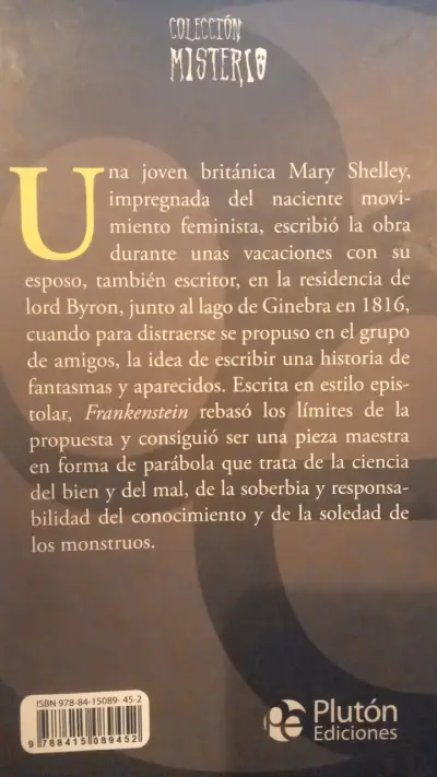 Libro Frankenstein de Mary Shelley - Edición Plutón - miniatura 2