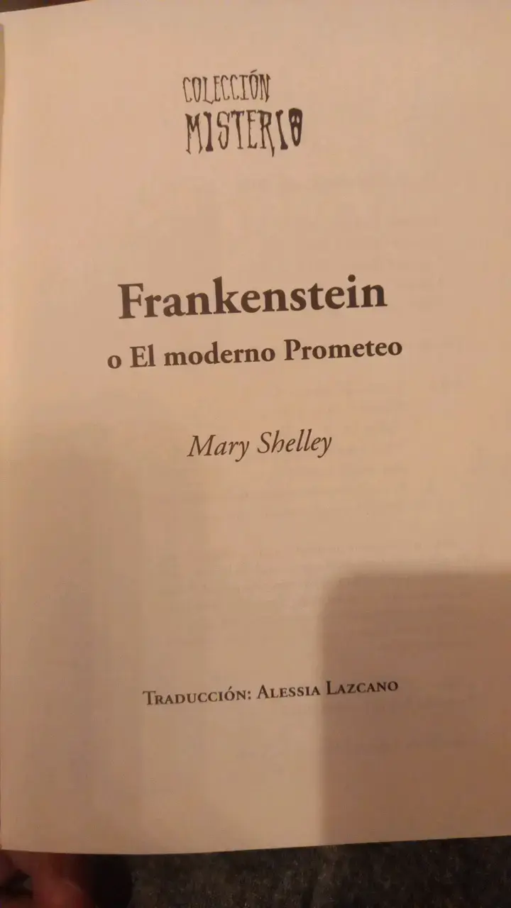 Libro Frankenstein de Mary Shelley - Edición Plutón - 3