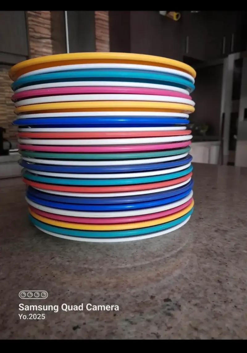 Set de platos melamina multicolor - 1