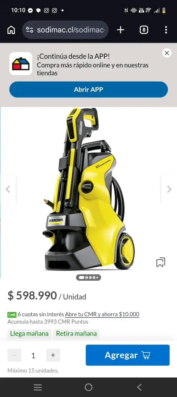 Hidrolavadora Karcher K5 Power Control - 1