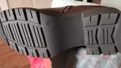 Botas largas de cuero marrón Weide - miniatura 2