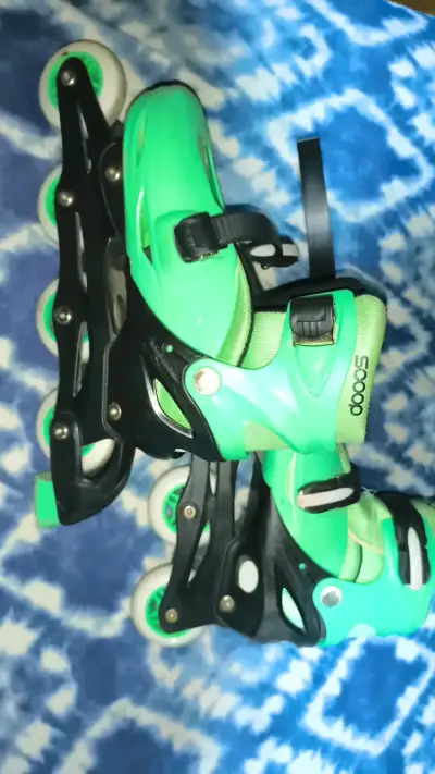 Patines en línea verdes para adultos - miniatura 3