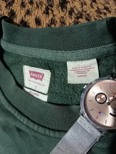 Polerón verde Levi's Crewneck - miniatura 4