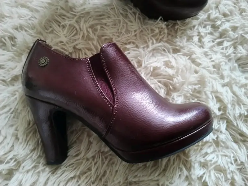 Zapatos de tacón alto burdeos elegantes - 1