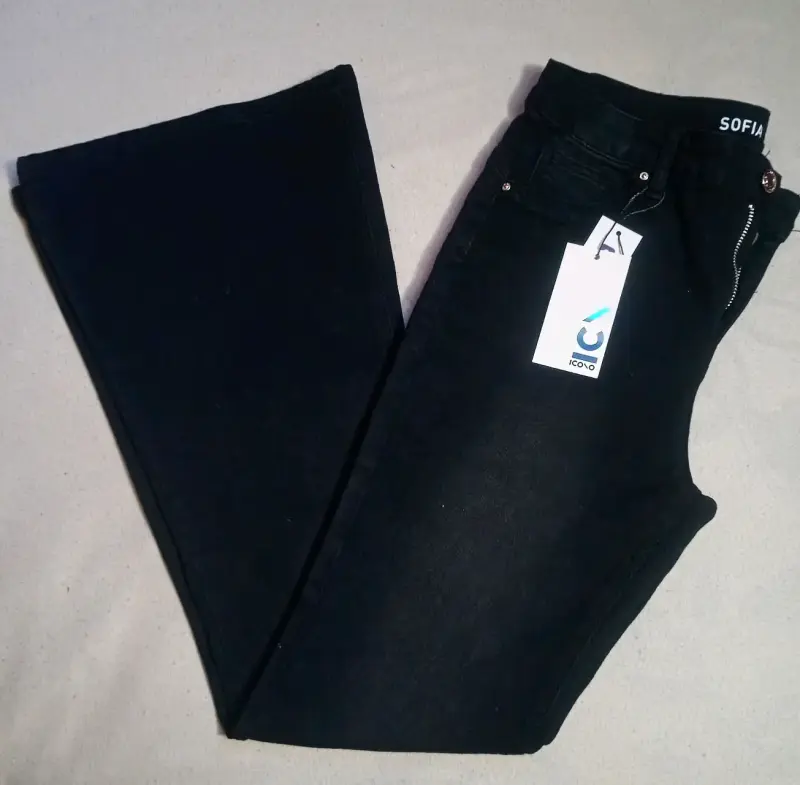 Jeans negros flare Icono - 1