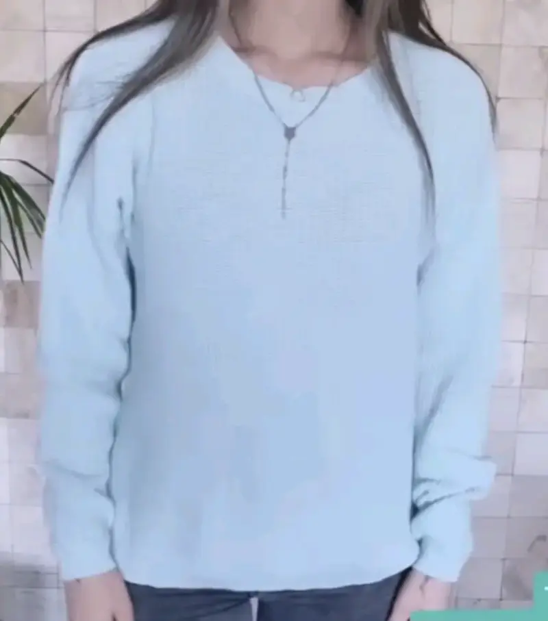Sweater verde agua