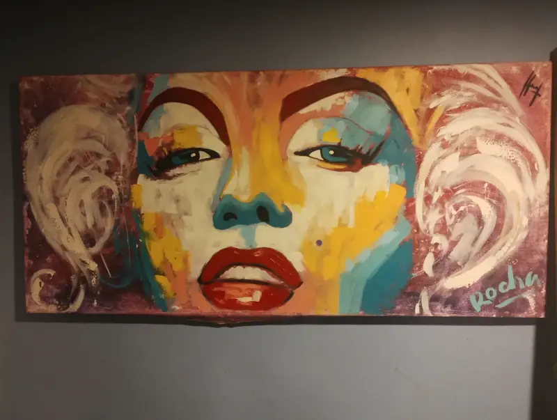 Cuadro artístico de Marilyn Monroe colorido