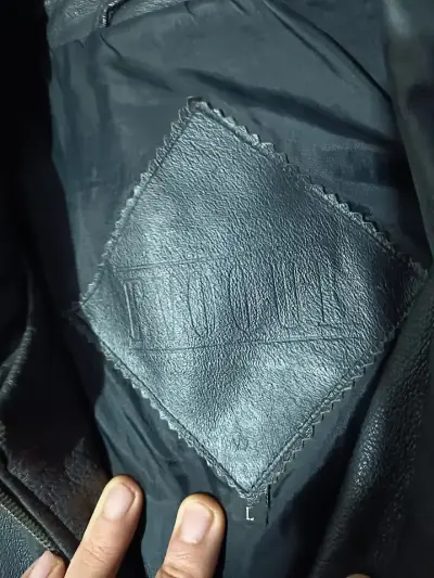 Chaqueta de cuero negra para Mujer - miniatura 2