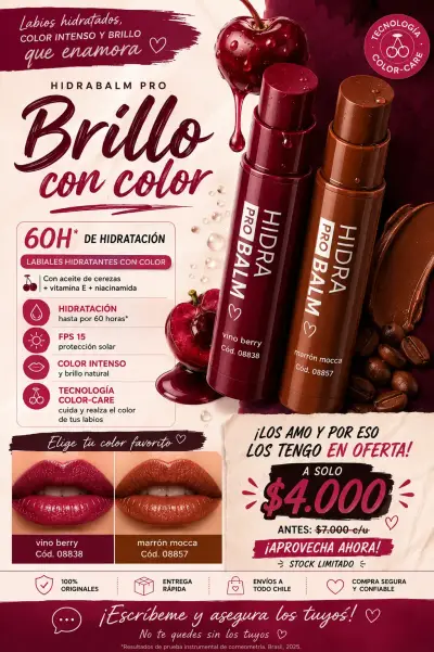 HidraBalm Pro Brillo con Color Hidratante - miniatura 1