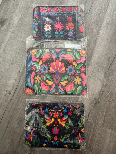Bolso de mano tejido a crochet multicolor - miniatura 1