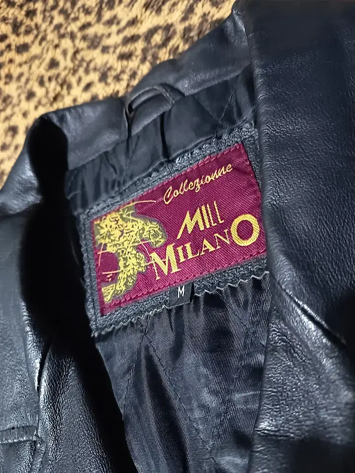 Chaqueta de cuero negra para hombre - 2